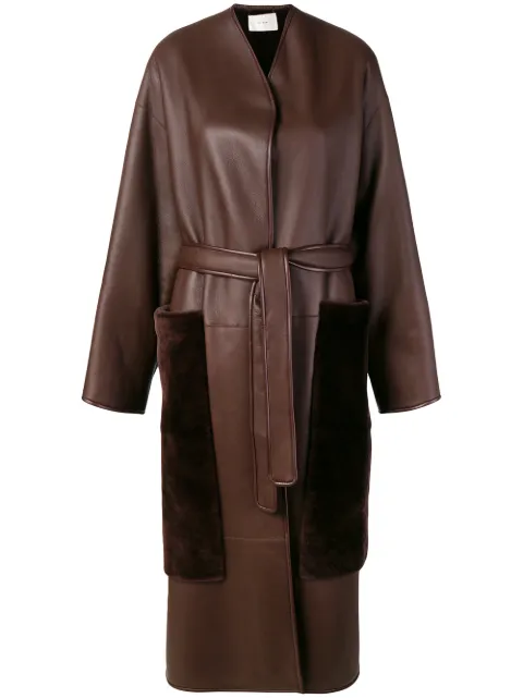 The Row belted midi coat Brown 4033L83