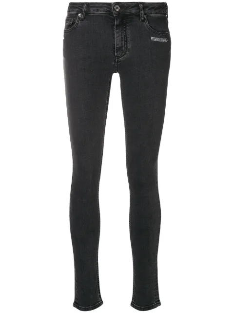 Off-White skinny vintage jeans Black OWYA003F189570538600