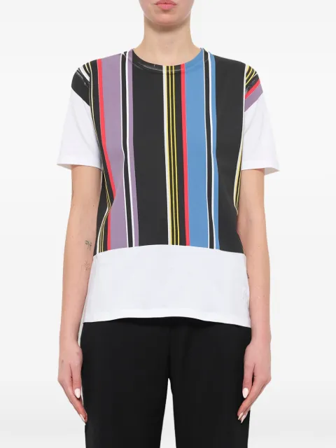 JW Anderson striped panel T-shirt White JE03018E