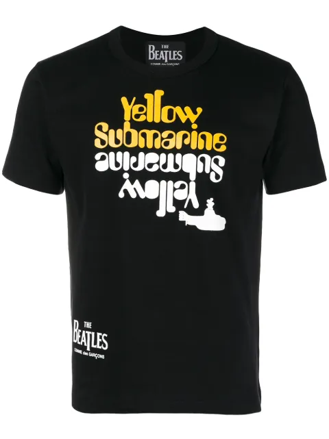 Comme Des Garçons lyrics printed T-shirt Black VFT001
