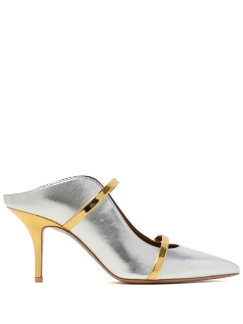 Malone Souliers Maureen 90 mm mules Silver MAUREEN7079