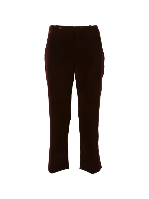 Saint Laurent velvet cropped trousers Red 532917Y525R