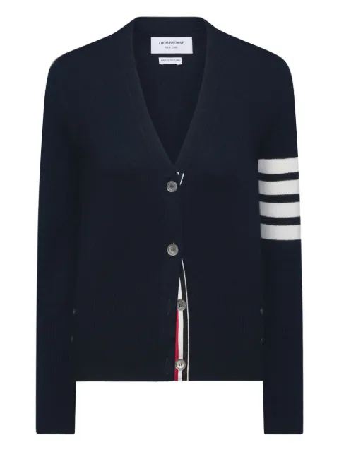 Thom Browne 4-bar stripe cashmere cardigan Blue FKC001A00011