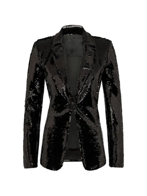 Philipp Plein sequin-embellished blazer Black WRF0135PXV067N