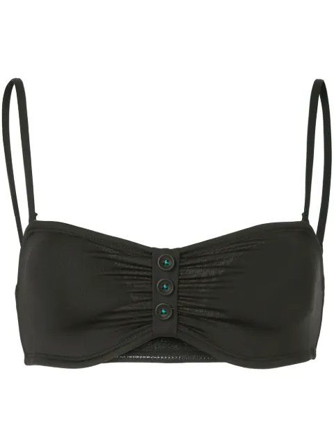 Duskii Appletini bandeau bikini top Black DLT8072