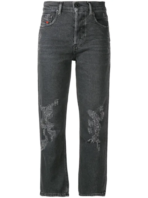 Diesel cropped slim fit jeans Black 00SHG7085AJ