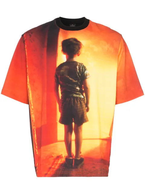 COUNTY OF MILAN Close Encounters print cotton T-shirt CMAA054S190011801088