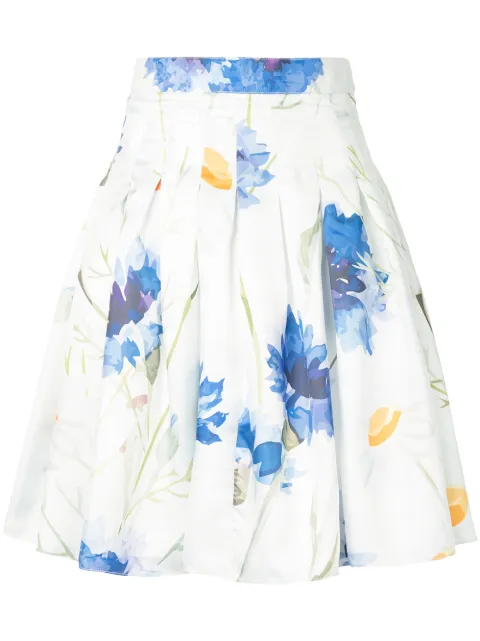 Bambah Carnation mini skirt White AW18BMFW1846