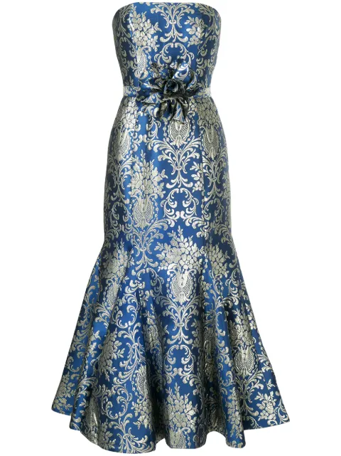 Bambah Bluestar midi dress Blue AW18BMFW1824
