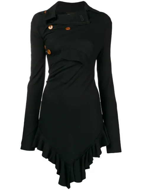 Comme Des Garçons Pre-Owned fitted twisted jacket Black GGJ010