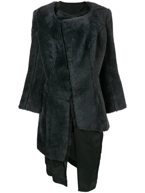 Comme Des Garçons Pre-Owned 1997 faux fur coat Grey GC04011M