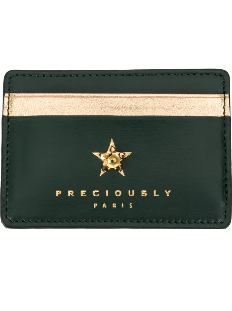 Preciously star embellished cardholder Green PC087