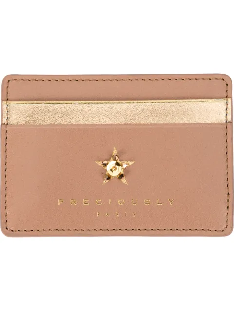 Preciously star embellished cardholder Neutrals PC087