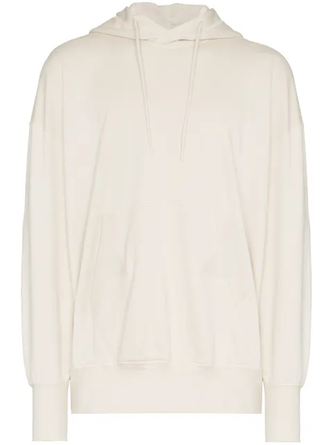 Y-3 logo printed cotton hoodie DP0460