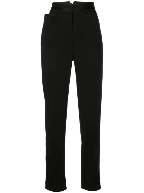 Valery Kovalska tapered high waisted trousers Black B16