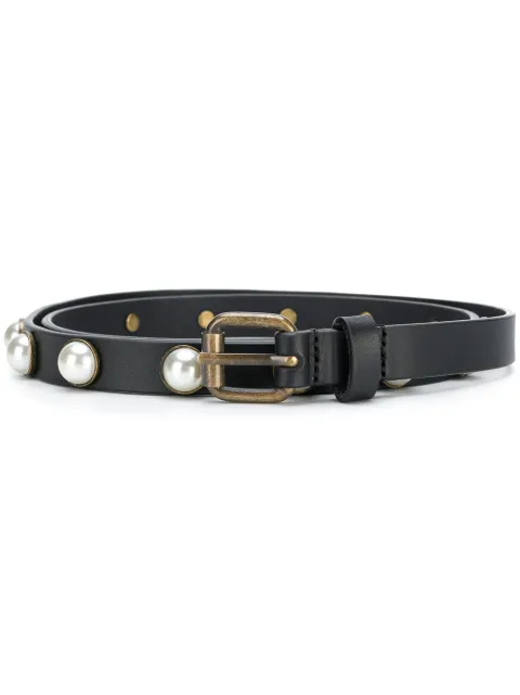 Philosophy Di Lorenzo Serafini thin buckle belt Black A30095774