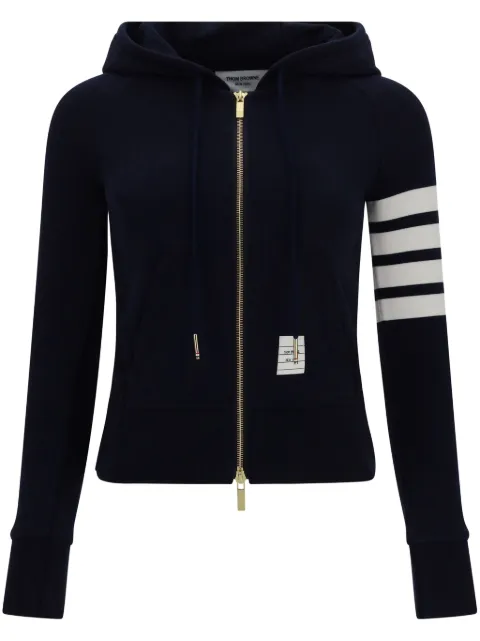 Thom Browne 4-Bar zip-fastening hoodie Blue FJT001A00535