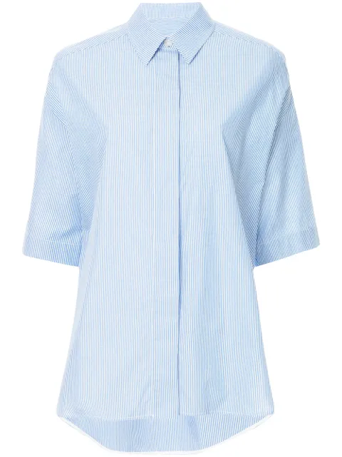 Walk Of Shame Double Sleeved Shirt Blue SH001PF18PM001