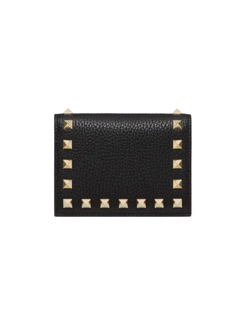 Valentino Garavani Rockstud pebbled wallet Black WP0P39VSH