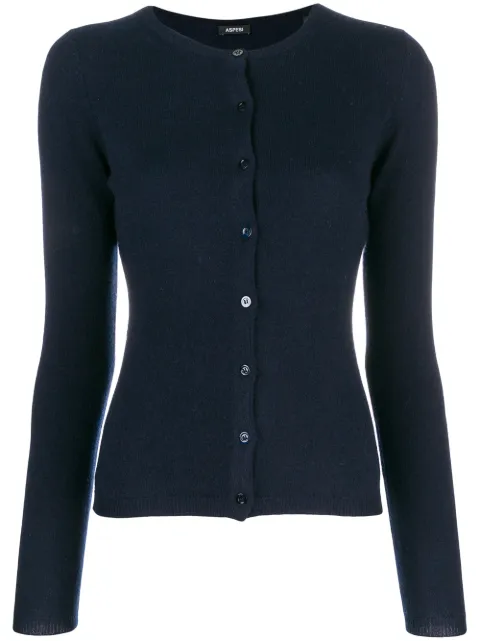 ASPESI cashmere fitted cardigan Blue 33554567