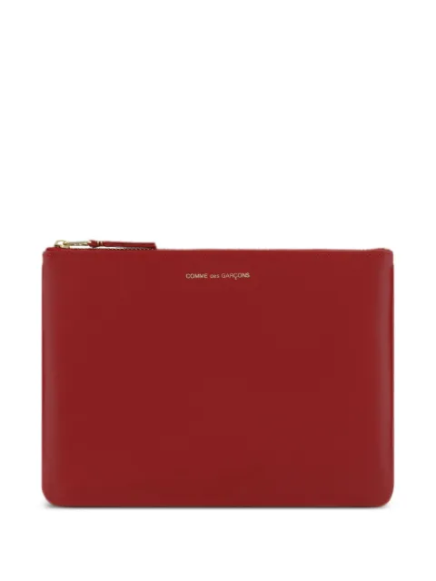 Comme Des Garçons Wallet logo-print leather wallet Red SA5100