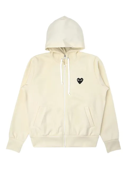 Comme Des Garçons Play drawstring hoodie Yellow P1T253