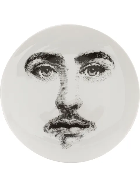 Fornasetti printed face plate White PTVX366