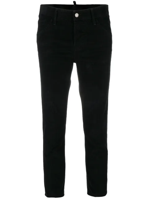 DSQUARED2 distressed corduroy trousers Black S72LB0161S40737