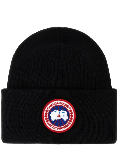 Canada Goose Arctic Toque logo-patch beanie Black 6936M