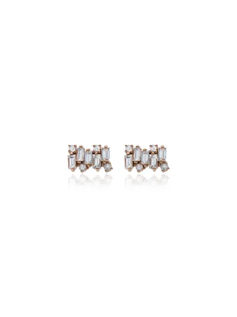 Suzanne Kalan Firework Diamond Earrings Gold BAE472RG