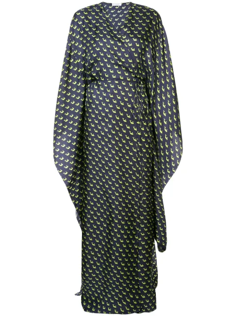 Vionnet printed maxi wrap dress Blue ABVAA18063T1332