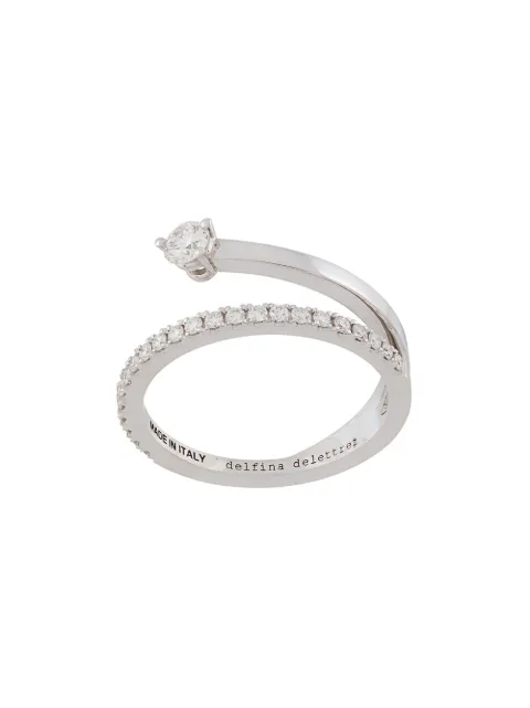 Delfina Delettrez 18kt white gold Marry Me diamond ring Metallic HND1008ABIS
