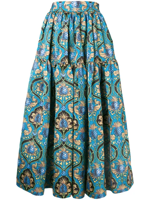 La DoubleJ printed radzmir skirt Blue SKI0012RAD001ANA0001
