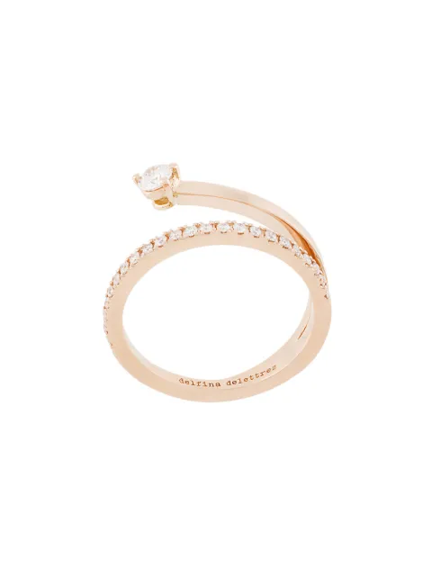 Delfina Delettrez 18kt champagne gold Marry Me diamond ring Metallic HND1008C