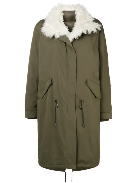 Yves Salomon padded military parka Green 9WFM04803R63X