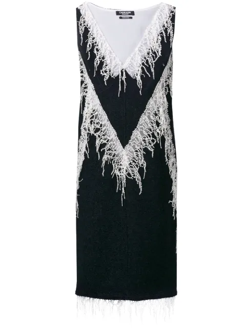 Calvin Klein embellished flared midi dress Blue 84WWDE52W220