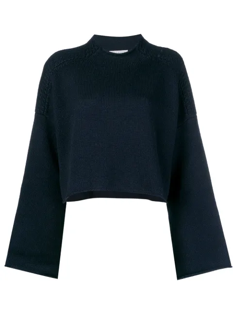 JW Anderson navy shoulder cable detail jumper Blue KW00618D