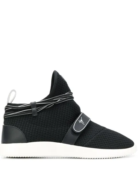 Giuseppe Zanotti logo sock sneakers Black RU80045001