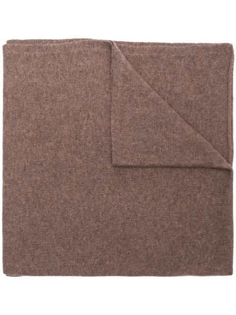 Dell'oglio fine knit scarf Brown 102CASHMERELEGNO80339