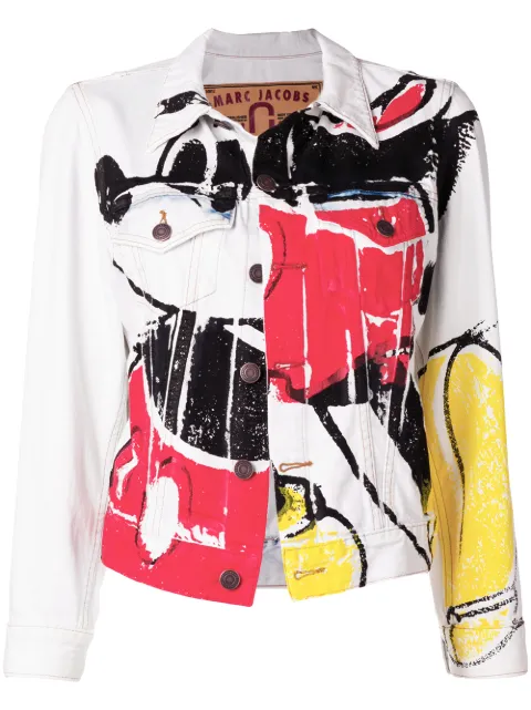 Marc Jacobs Marc Jacobs x Disney Mickey print denim jacket White M4007558