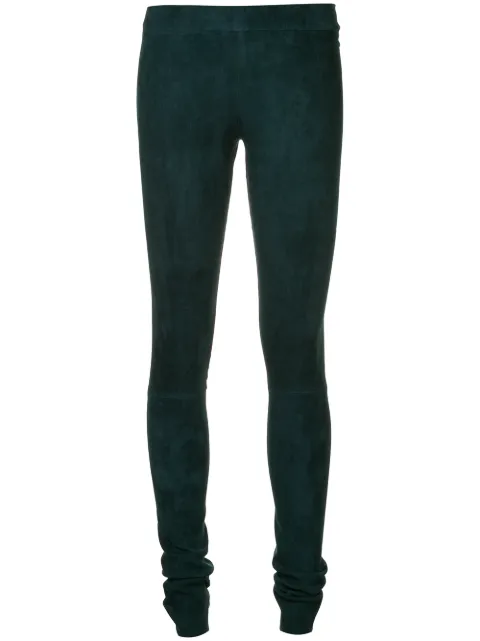 Sylvie Schimmel soft leggings Green FUNSTRETCHSUEDE