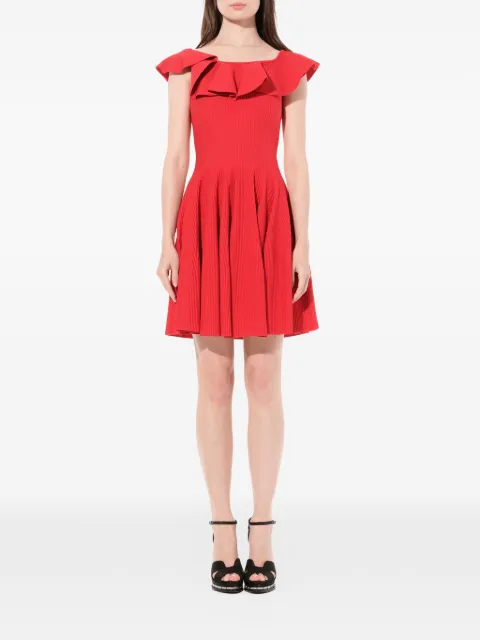 Alexander McQueen ruffle flared mini dress Red 543174Q1WQS