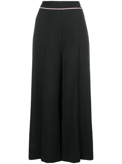 Stella McCartney piped wide leg trousers Black 529638SKB09
