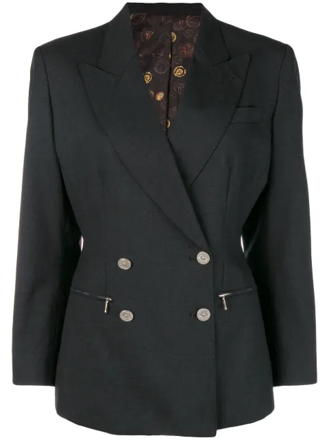 Jean Paul Gaultier Pre-Owned double breasted coin button blazer Grey JPG1858