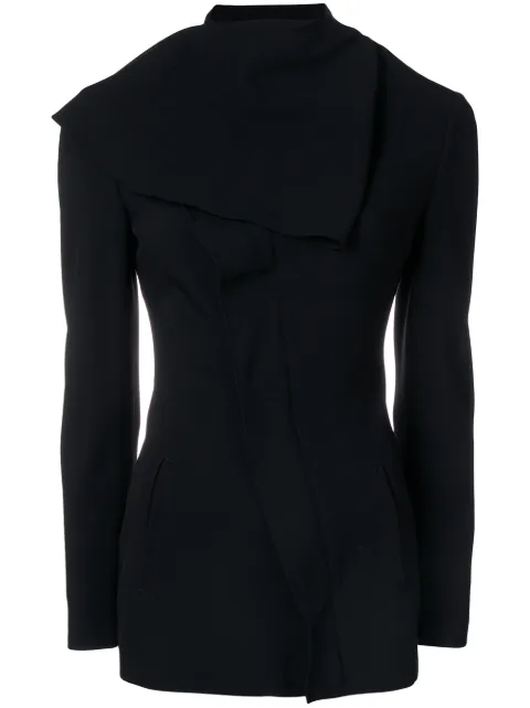 Jean Paul Gaultier Pre-Owned diagonal zip jacket Black JPG1859