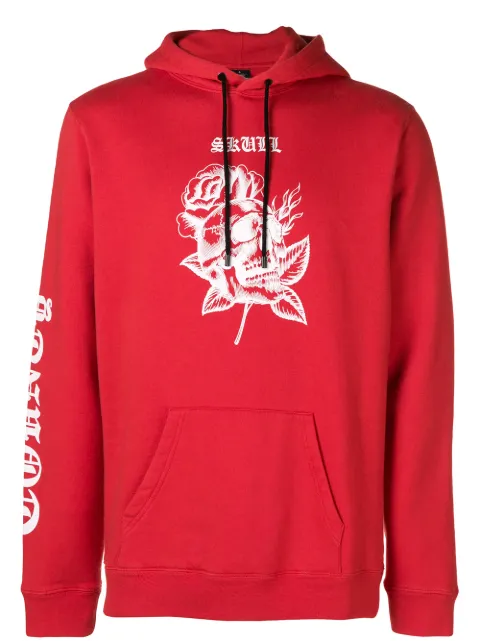 COUNTY OF MILAN skull tattoo hoodie Red CMBB007F18506069