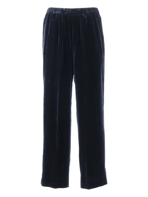ASPESI velvet cropped trousers Blue 0128A950
