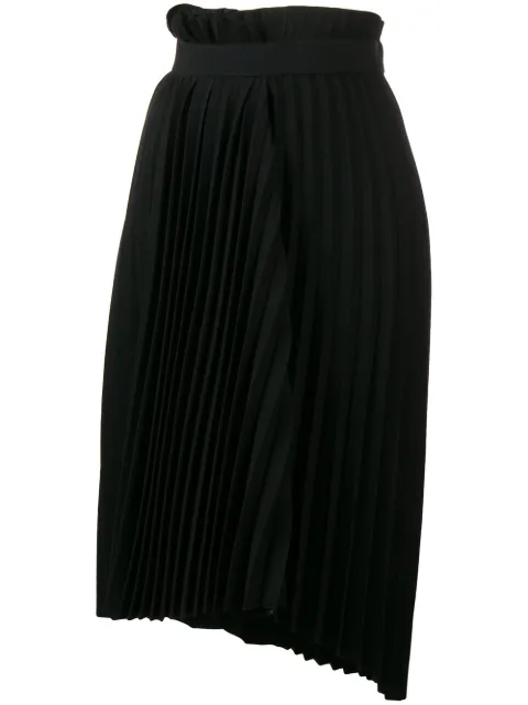 Balenciaga Fancy pleated asymmetric skirt Black 529757TYD15
