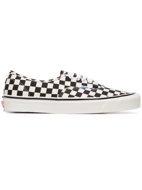 Vans black and white UA Classic Lace-Up DX check cotton sneakers Black VN0A38ENOAK