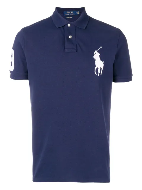 Polo Ralph Lauren logo-print polo shirt Blue 710688969004
